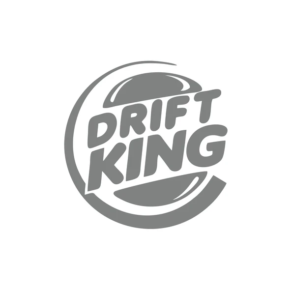 Drift King Sticker 17x17 Cm Gri ürün görseli 1