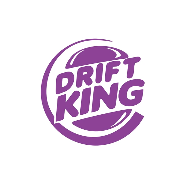 Drift King Sticker 17x17 Cm Mor ürün görseli 1
