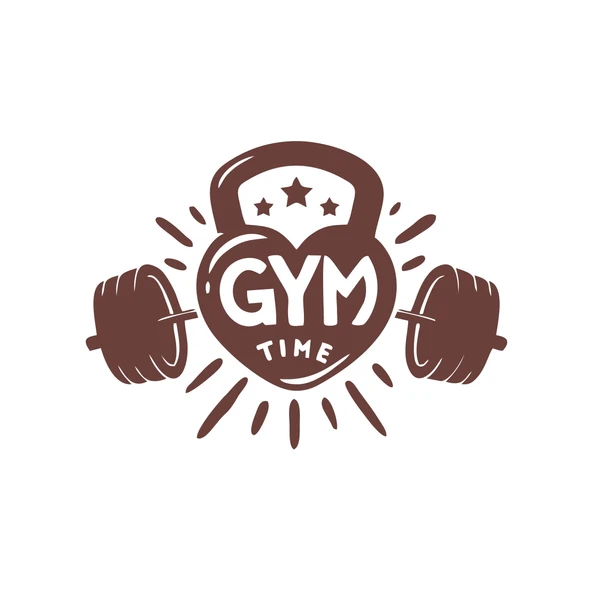 GYM Times Sticker 17x17 Cm Kahverengi ürün görseli 1