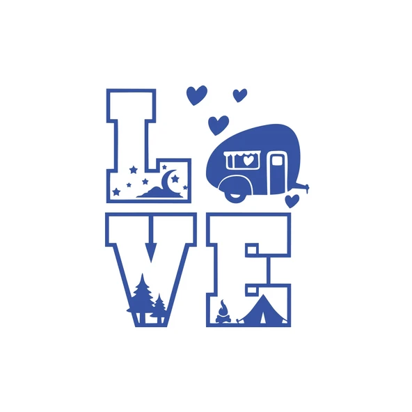 Love Sticker 17x17 Cm Mavi ürün görseli 1