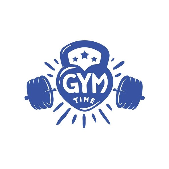 GYM Times Sticker 17x17 Cm Mavi ürün görseli 1