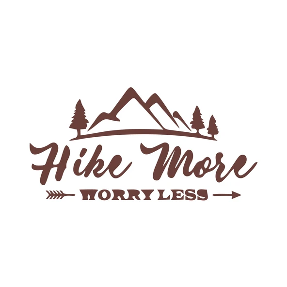 Hike More Dağ Sticker 17x17 Cm Kahverengi ürün görseli 1