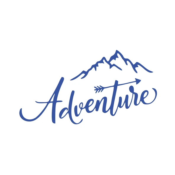 Adventure Dağ Sticker 17x17 Cm Mavi ürün görseli 1