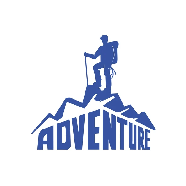 Adventure Dağcı Sticker 17x17 Cm Mavi ürün görseli 1