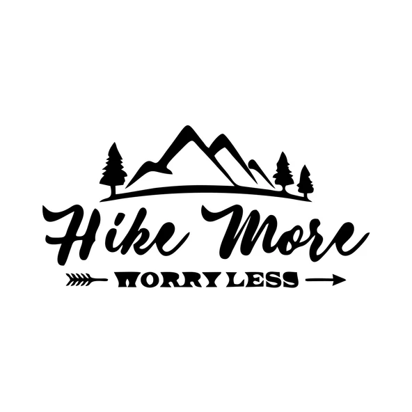 Hike More Dağ Sticker 17x17 Cm Siyah ürün görseli 1