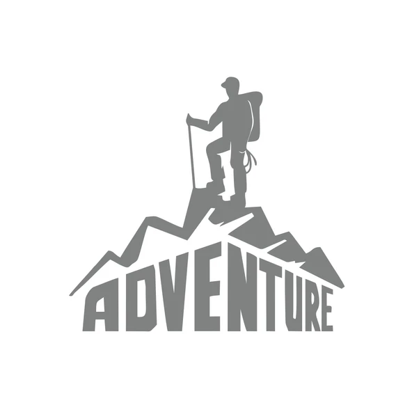 Adventure Dağcı Sticker 17x17 Cm Gri ürün görseli 1