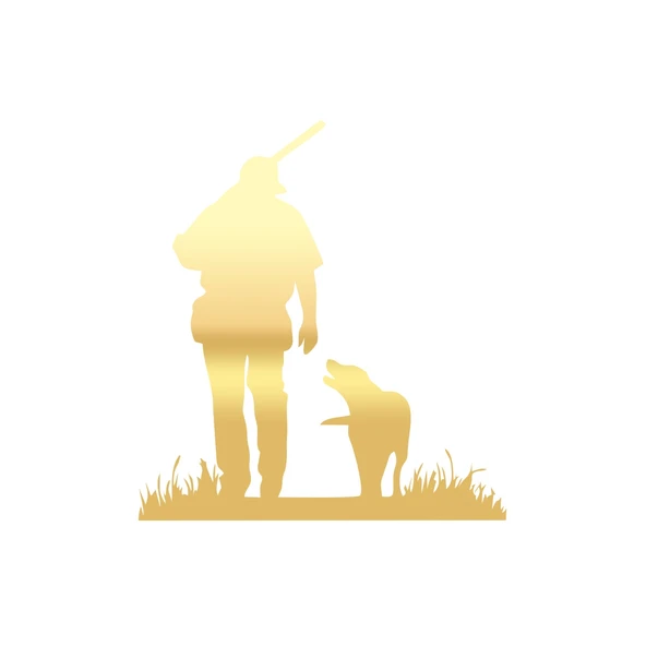 Slah Tutan İnek Araba Sticker 17x17 Cm Gold ürün görseli 1