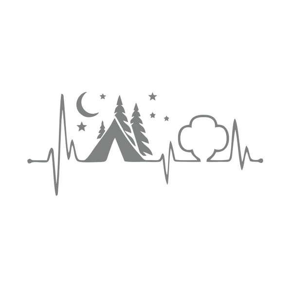 Ritim Kamp Karavan Sticker 17x17 Cm Gri ürün görseli 1
