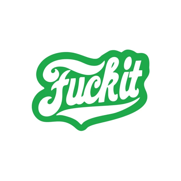 F*ck İt Sticker 17x17 Cm Yeşil ürün görseli 1