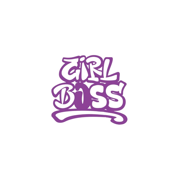 Girl Boss Sticker 17x17 Cm Mor ürün görseli 1