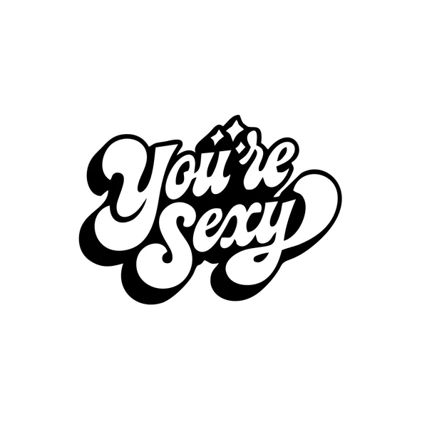 You're S*xy Sticker 17x17 Cm Siyah ürün görseli 1