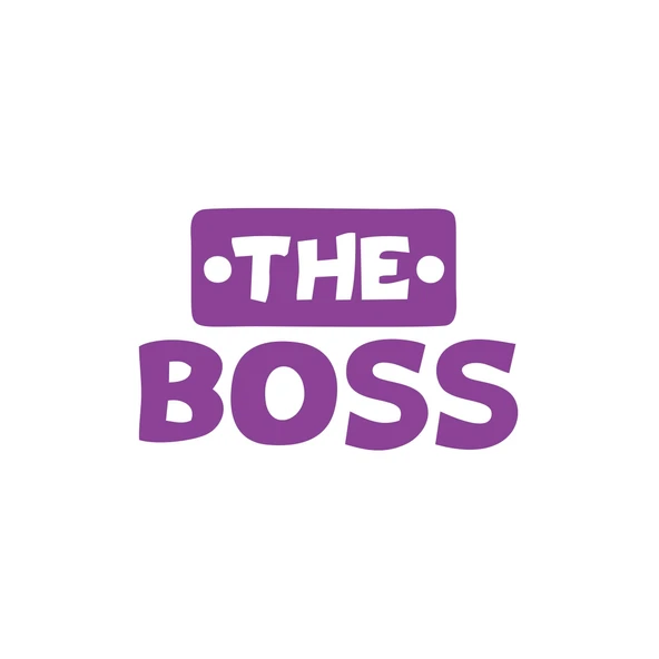 The Boss Sticker 17x17 Cm Mor ürün görseli 1