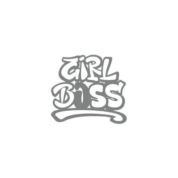 Girl Boss Sticker 17x17 Cm Gri ürün görseli 1