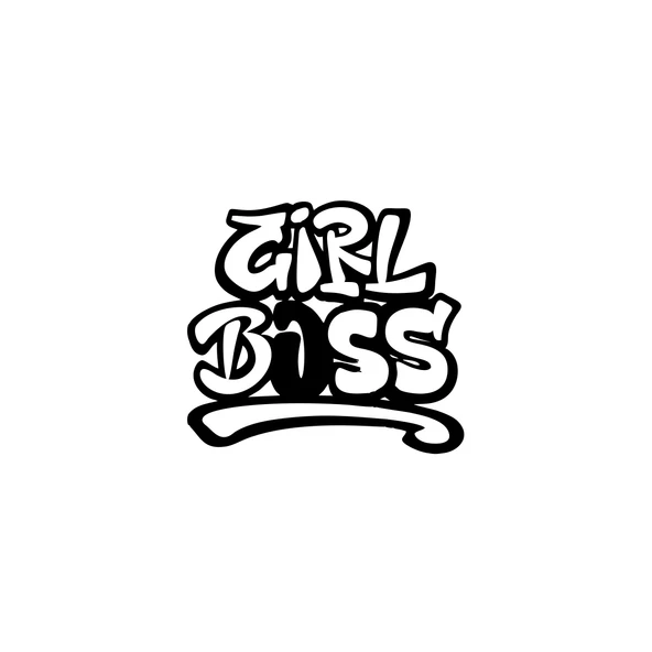 Girl Boss Sticker 17x17 Cm Siyah ürün görseli 1