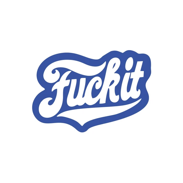 F*ck İt Sticker 17x17 Cm Mavi ürün görseli 1