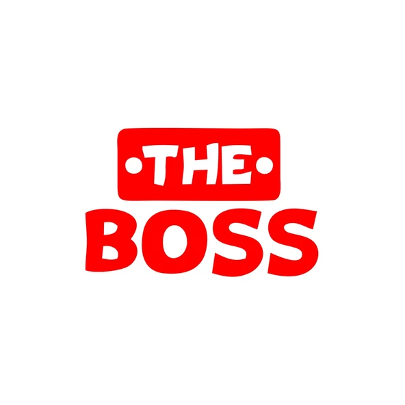 The Boss Sticker 17x17 Cm Kırmızı ürün görseli 1