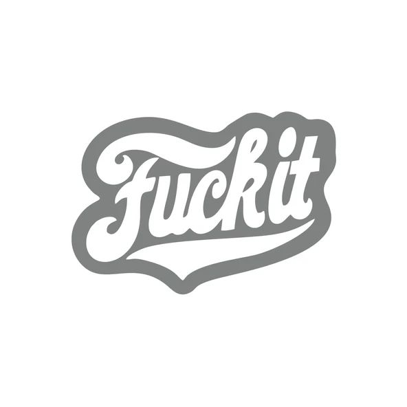 F*ck İt Sticker 17x17 Cm Gri ürün görseli 1
