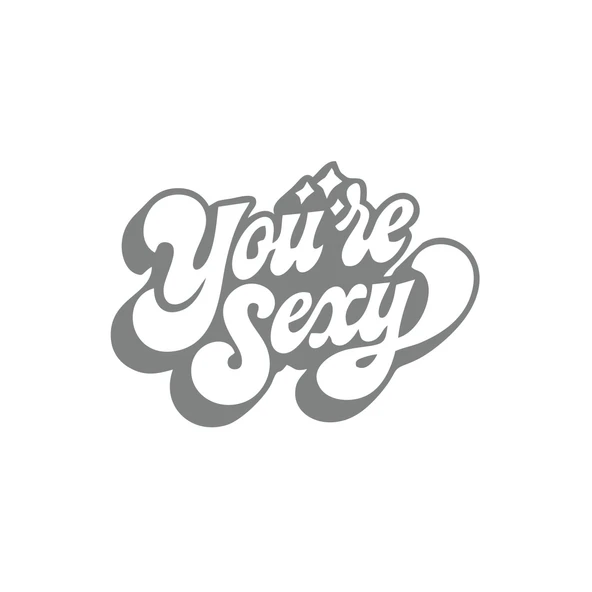 You're S*xy Sticker 17x17 Cm Gri ürün görseli 1