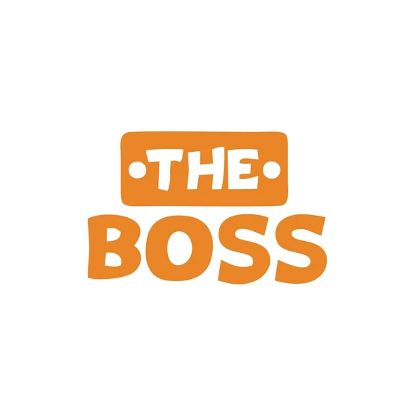 The Boss Sticker 17x17 Cm Turuncu ürün görseli 1