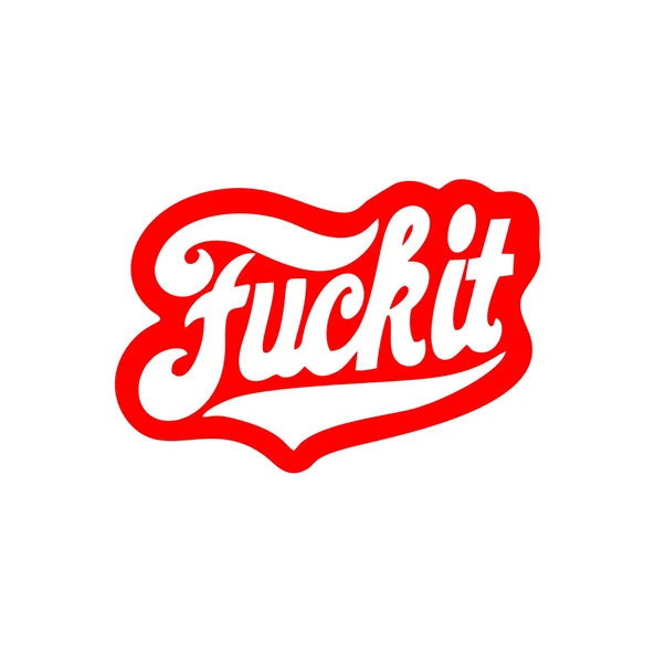 F*ck İt Sticker 17x17 Cm Kırmızı ürün görseli 1