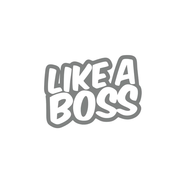 Like a Boss Sticker 17x17 Cm Gri ürün görseli 1
