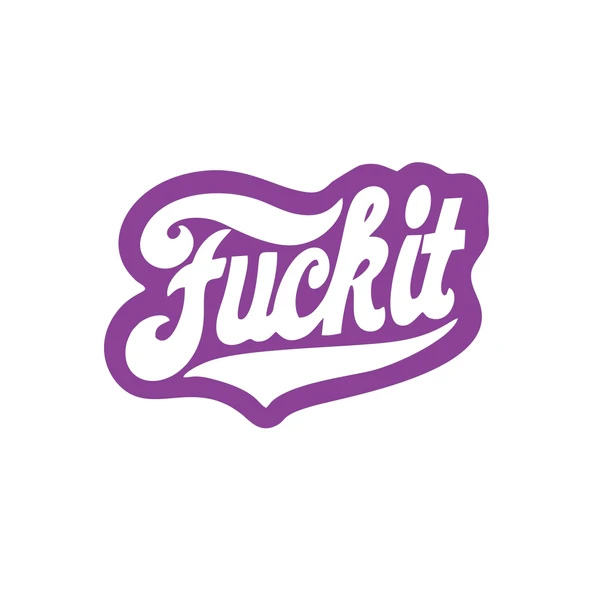 F*ck İt Sticker 17x17 Cm Mor ürün görseli 1