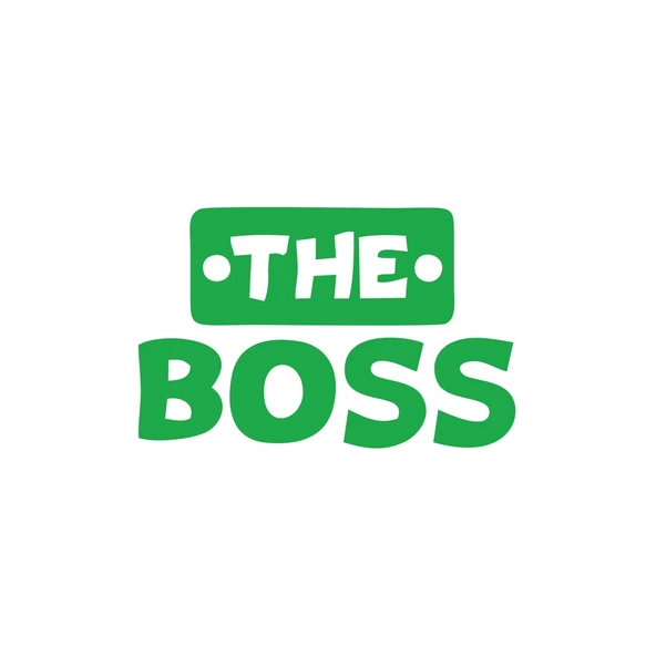 The Boss Sticker 17x17 Cm Yeşil ürün görseli 1