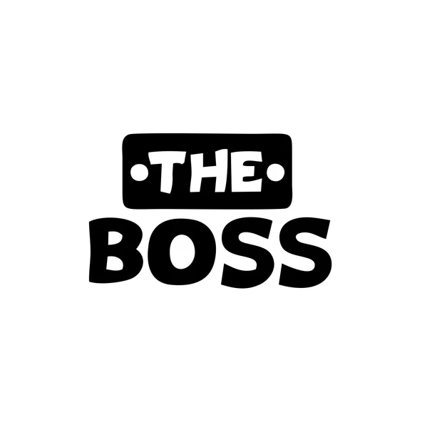 The Boss Sticker 17x17 Cm Siyah ürün görseli 1