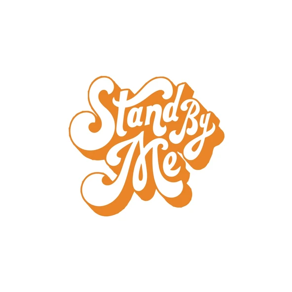 Stand By Me Sticker 17x17 Cm Turuncu ürün görseli 1