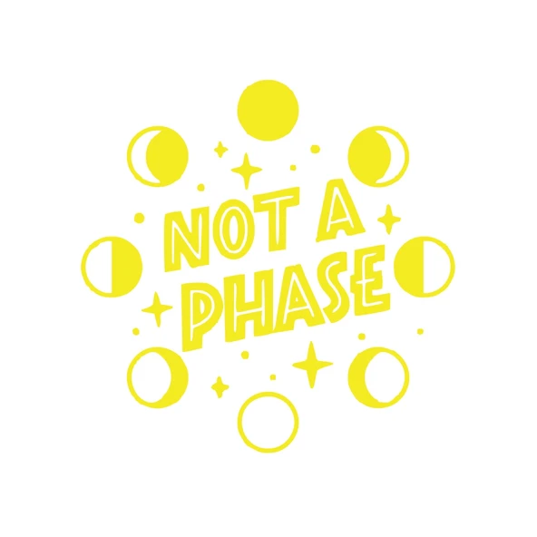 Not Phase Sticker 17x17 Cm Sarı ürün görseli 1