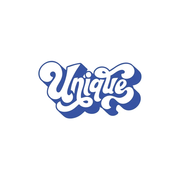 Unique Sticker 17x17 Cm Mavi ürün görseli 1