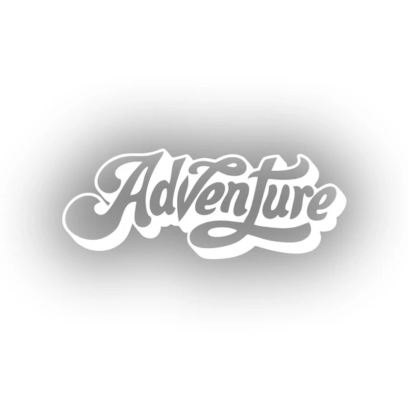 Adventure Sticker 17x17 Cm Beyaz ürün görseli 1