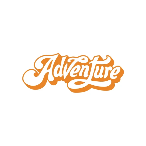 Adventure Sticker 17x17 Cm Turuncu ürün görseli 1