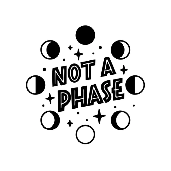 Not Phase Sticker 17x17 Cm Siyah ürün görseli 1