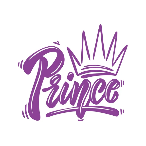Prince Sticker 17x17 Cm Mor ürün görseli 1