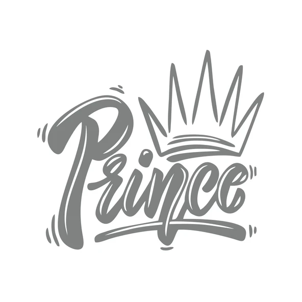 Prince Sticker 17x17 Cm Gri ürün görseli 1