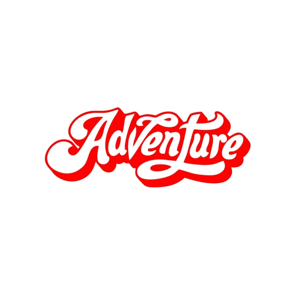 Adventure Sticker 17x17 Cm Kırmızı ürün görseli 1