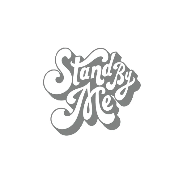 Stand By Me Sticker 17x17 Cm Gri ürün görseli 1
