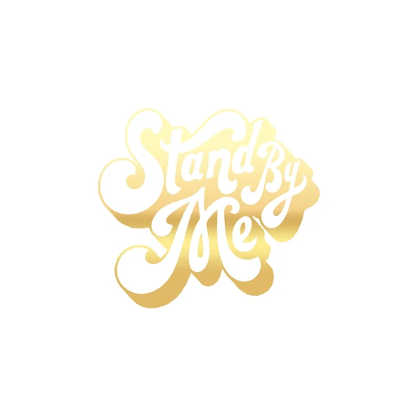 Stand By Me Sticker 17x17 Cm Gold ürün görseli 1