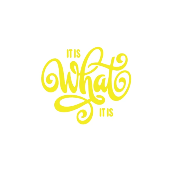 What is This Sticker 17x17 Cm Sarı ürün görseli 1