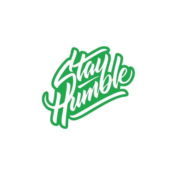 Stay Humble Sticker 17x17 Cm Yeşil ürün görseli 1