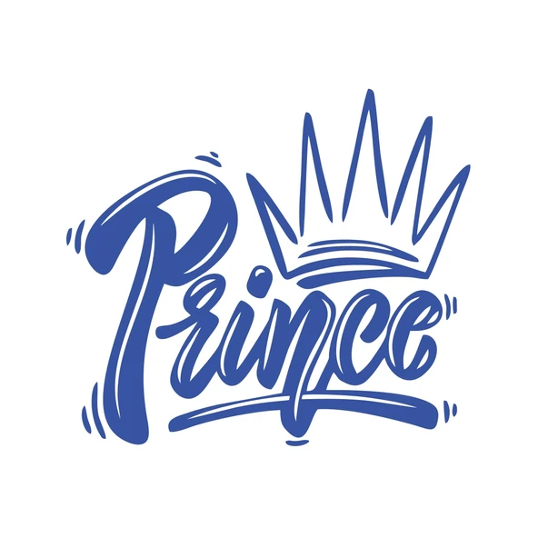 Prince Sticker 17x17 Cm Mavi ürün görseli 1