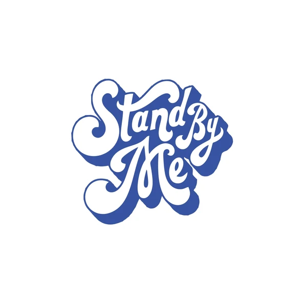 Stand By Me Sticker 17x17 Cm Mavi ürün görseli 1