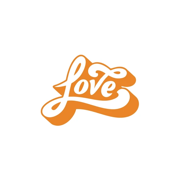Love Sticker 17x17 Cm Turuncu ürün görseli 1