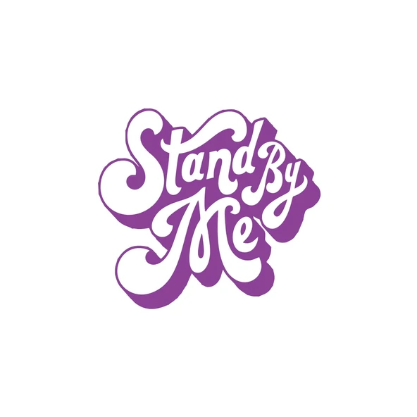 Stand By Me Sticker 17x17 Cm Mor ürün görseli 1