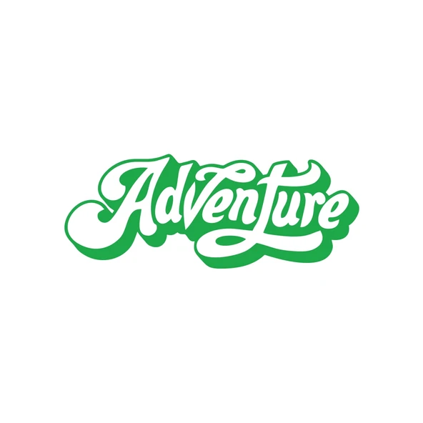 Adventure Sticker 17x17 Cm Yeşil ürün görseli 1