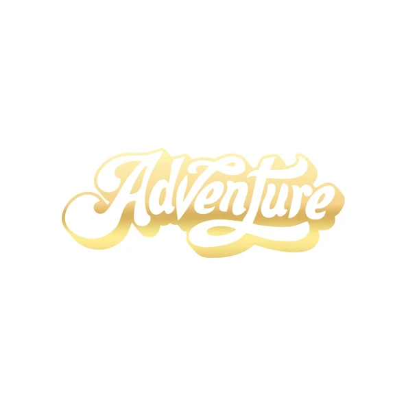 Adventure Sticker 17x17 Cm Gold ürün görseli 1
