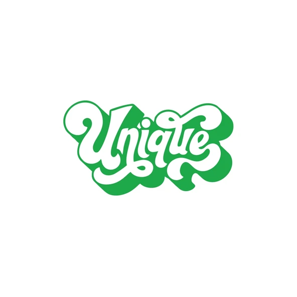 Unique Sticker 17x17 Cm Yeşil ürün görseli 1