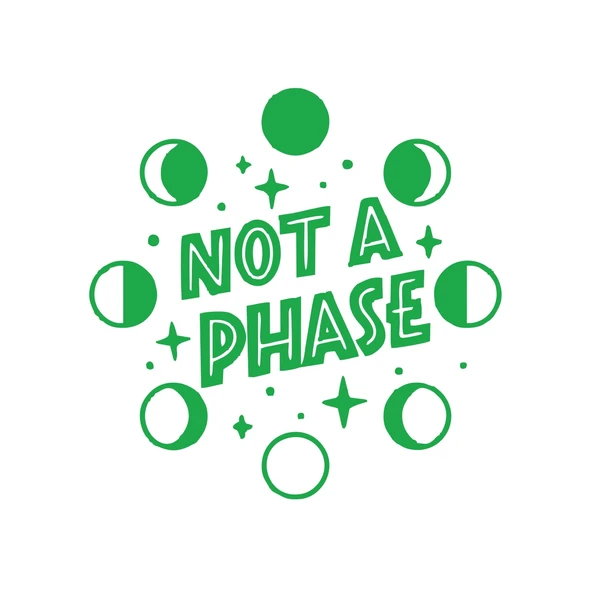 Not Phase Sticker 17x17 Cm Yeşil ürün görseli 1