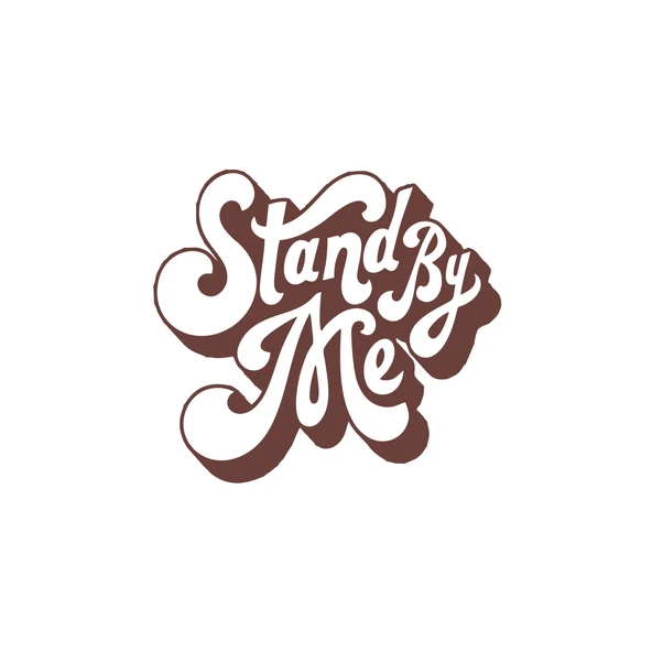 Stand By Me Sticker 17x17 Cm Kahverengi ürün görseli 1